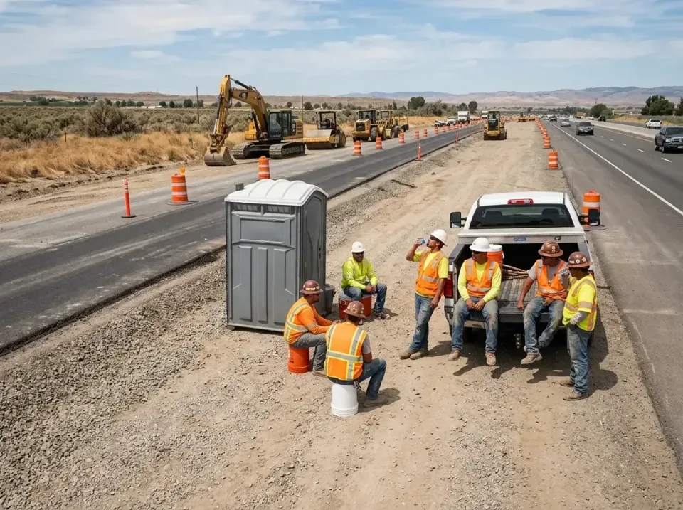 highway-road-construction-crew-007 — frequently asked questions, Porta Potty and Restroom Rentals in Walla Walla, WA